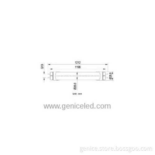 isolated driver G13 1.2m led t8